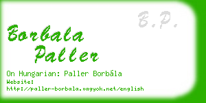 borbala paller business card